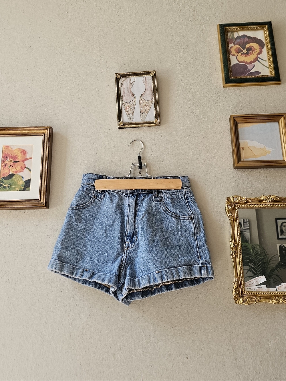 Classic High Waist Denim Shorts